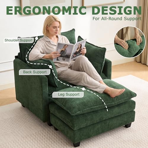42" Modular Sectional Sofa, Cloud Couch Single-Seat - Image 5
