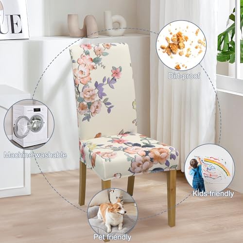 Dining Chair Covers, Stretch Seat Covers, Washable Furniture Protector - Image 6