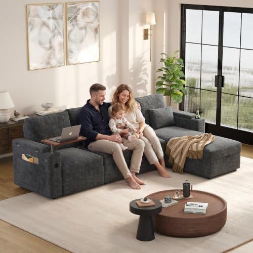 KEIKI 108" Sleeper Sectional Sofa Bed - Image 2