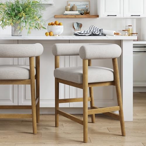 Nathan James Demi Modern Barrel Bar Stool by Unknown
