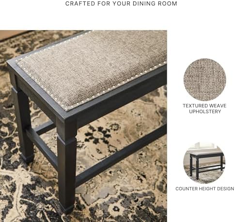 Signature Design by Ashley 1-Piece Counter Height Dining Bench - Image 5