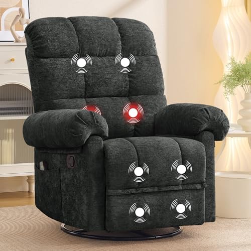 Korser 360° Swivel Rocker Recliner Chair, Rocking Chair Nursery by KORSER