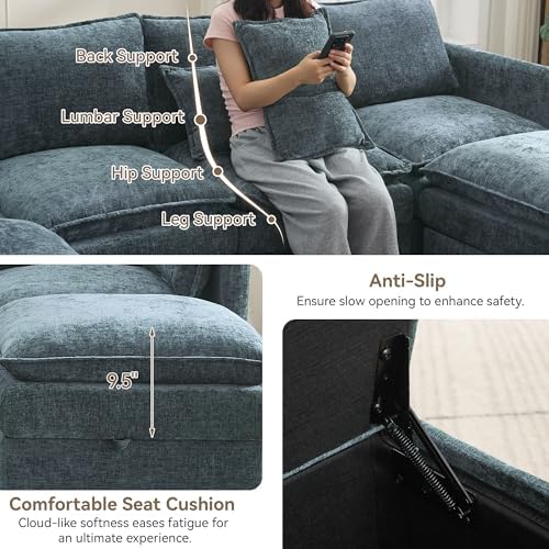 105" Cloud Modular 4 Seater Sofa - Image 4