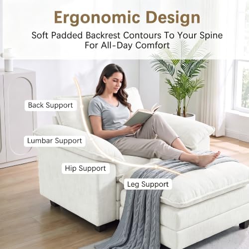 Homall Sofa Accent Chair with Ottoman - Image 4