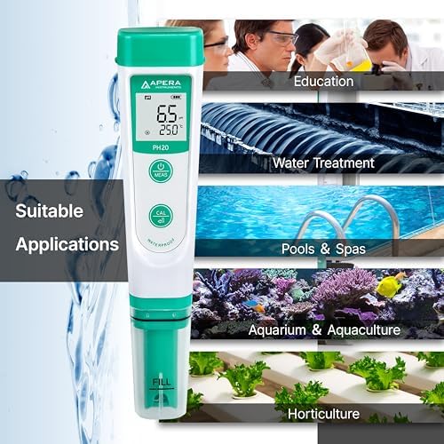 APERA INSTRUMENTS AI209 Value Series PH20 Waterproof pH Tester Kit, ±0.1 pH - Image 4