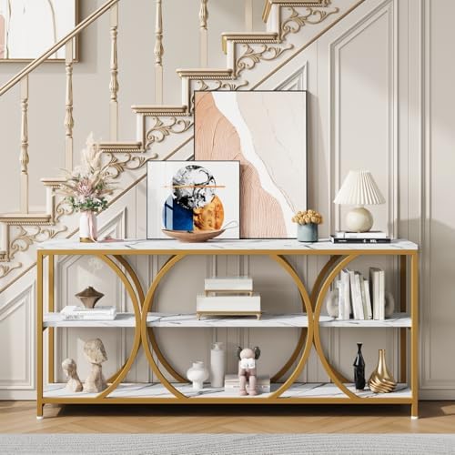 ONBRILL 70.8 Inch Extra Long Entryway Table, Modern Console Table - Image 2