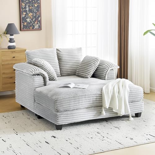 VINGLI 56" Wide Oversized Chaise Lounge Chair - Image 3