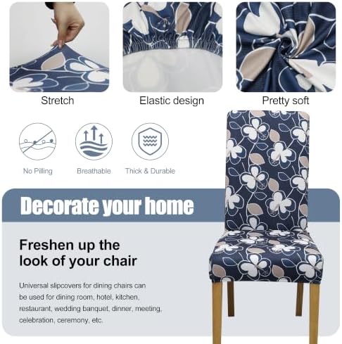 Dining Chair Covers, Stretch Seat Covers, Washable Furniture Protector - Image 3