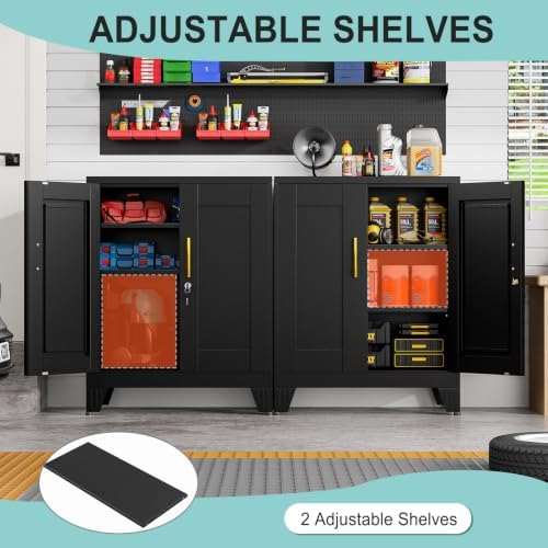 pozdeg 35.43" Metal Storage Cabinet - Image 5