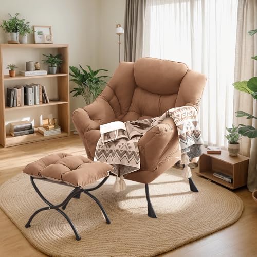 Lazy Chair with Ottoman, Soft Comfy Chair - Image 2