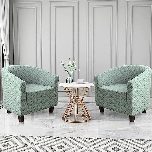 MIFXIN Tub Chair Slipcover 1 Piece Stretch Club Chair Cover Spandex Elastic - Image 2