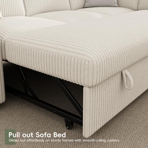 104"Sectional sleeper Sofa Bed, Pull Out Couch - Image 5