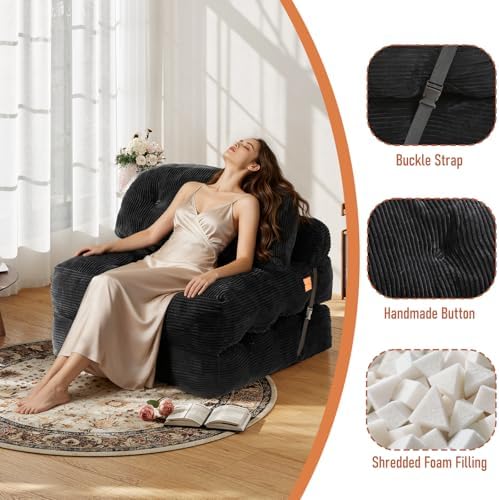 Folding Sofa Bed, Convertible Sleeper Chair - Image 5