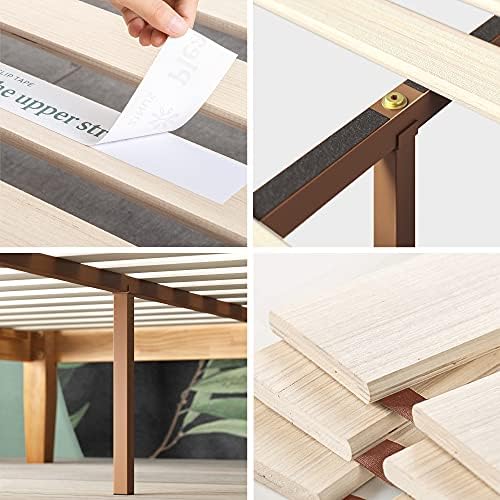ZINUS Moiz Wood Platform Bed Frame / Wood Slat Support / No Box Spring Needed / - Image 6