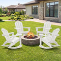 SERWALL Outdoor HDPE Adirondack Rocking Chairs by SERWALL