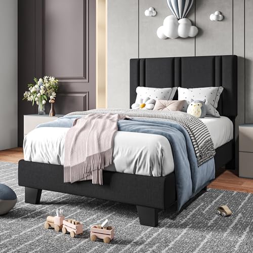 Einhomn Upholstered Twin Size Bed Frame - Image 3