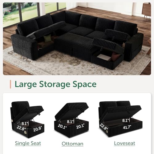 HONBAY Modular Sectional Sleeper Sofa - Image 3