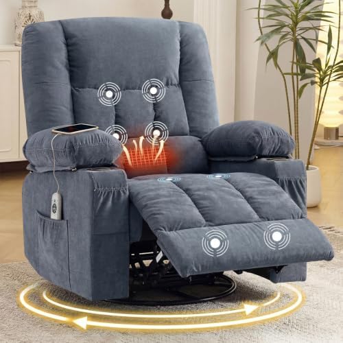 Swivel Rocker Recliner Chair by Bosmiller
