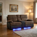 Power Recliner Loveseat Sofa by COSYMOORFURNITURE