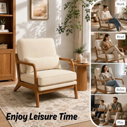 Karl home Mid-Century Modern Accent Reading Chair - Image 4