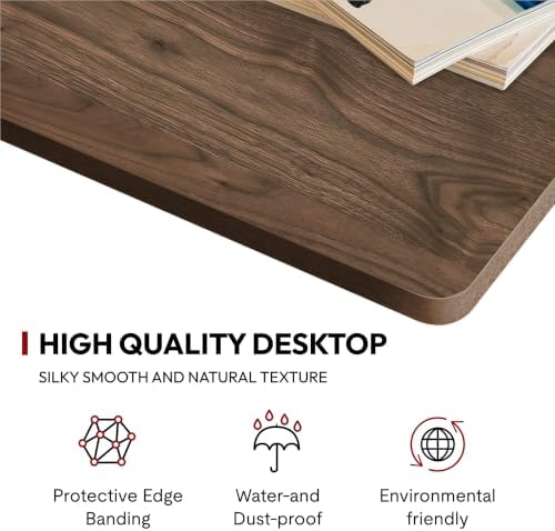 SANODESK One-Piece 1''Thick 48x30'' Particle Board Top, Rustic Brown - Image 6