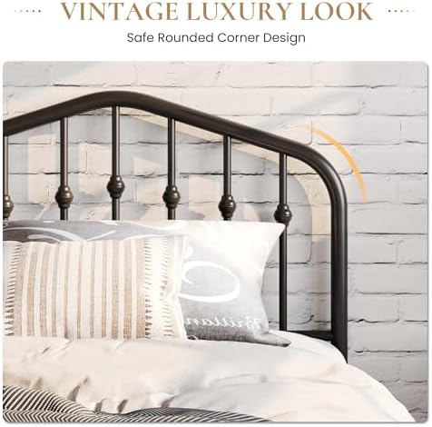 SHA CERLIN Twin Size Metal Bed Frame - Image 4