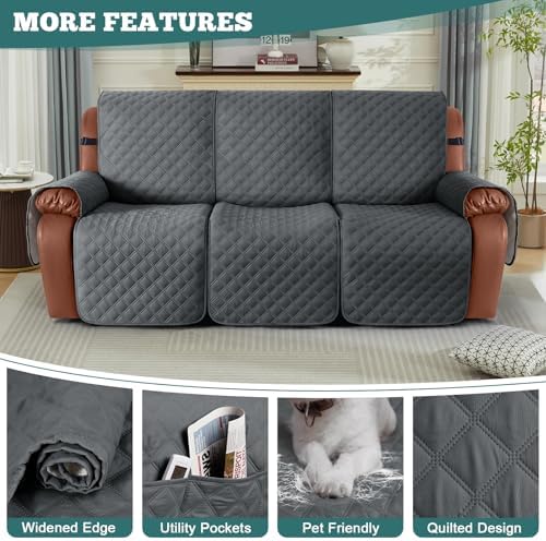 Ruaozz Waterproof Recliner Sofa Covers, 1-Piece Couch Covers - Image 5