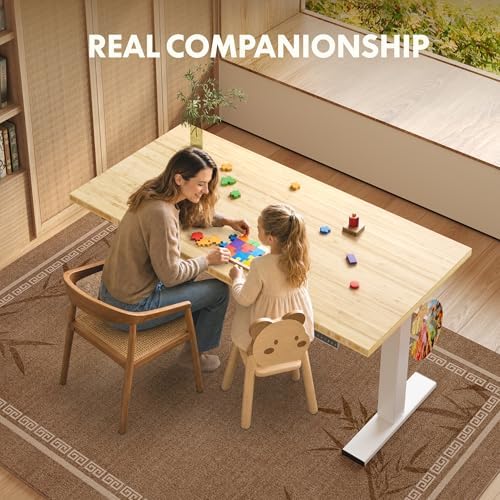 FLEXISPOT 60" x 30" Solid Bamboo Standing Desk - Image 6