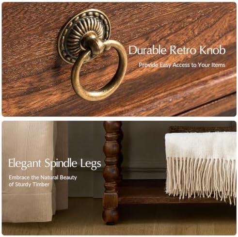 HULALA HOME Farmhouse Accent End Table - Image 5