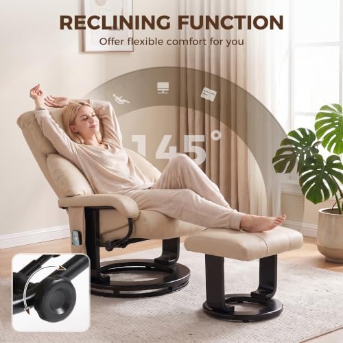 HOMCOM Massage Swivel Recliner Chair - Image 5