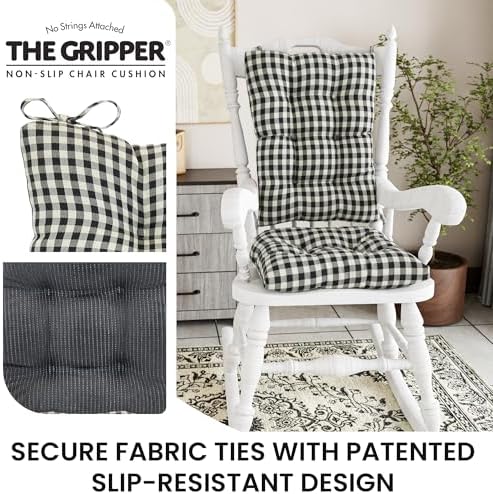 Klear Vu The Gripper Non-Slip Rocking Chair Cushion Set - Image 4
