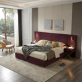Queen Velvet Upholstered Bed Frame by SkipitySigmo