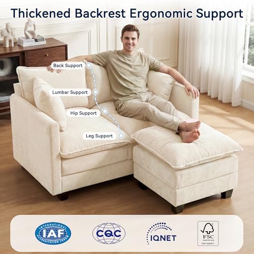 L-Shape Loveseat Sofa Couch - Image 6