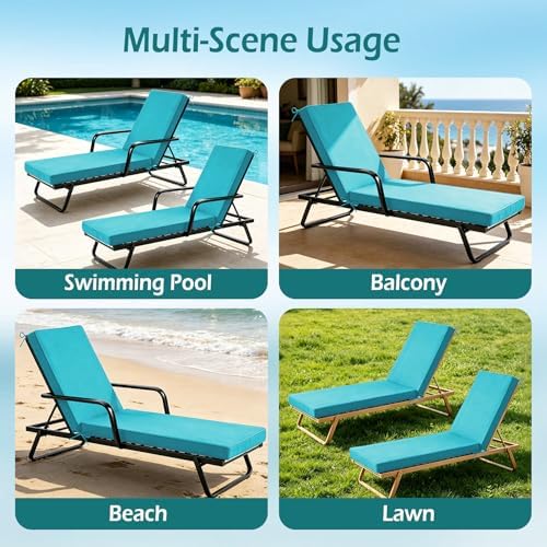 Chaise Lounge Cushions Outdoor - Image 6