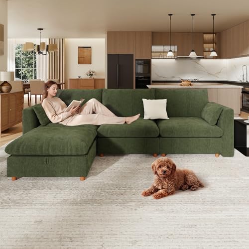 WorthFurni Oversized Modular Sectional Sofa, Comfty 4 Seat Modular Sofa - Image 6