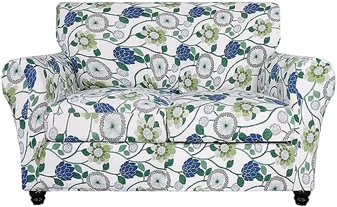 SearchI Stretch Sofa Cover Printed Couch Cover, Floral Pattern 3 Pieces by SearchI