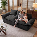 JUIKURY 70" Convertible Corduroy Sofa Bed, Boneless Foldable Loveseat Sleeper by Unknown