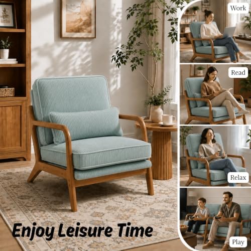 Karl home Mid-Century Modern Accent Reading Chair - Image 4