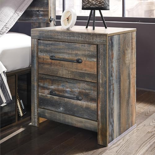 Signature Design by Ashley Drystan Rustic 2 Drawer Nightstand - Image 2