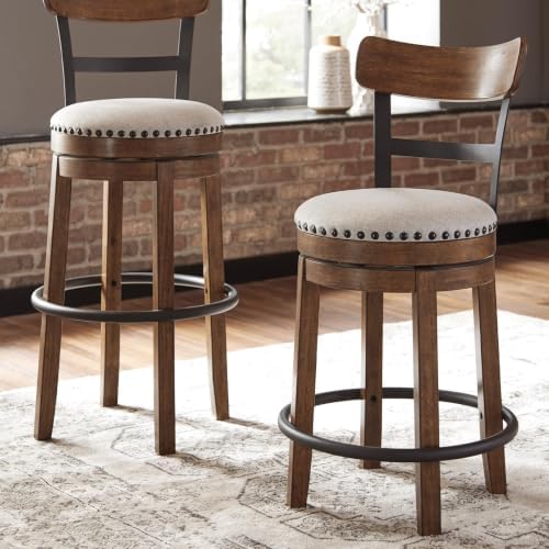 Signature Design by Ashley Valebeck Swivel Bar Stool - Image 2