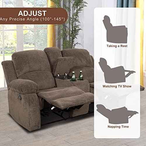 A Ainehome Living Room Furniture Set Leather Recliner Sofa Set Loveseat Chair - Image 5