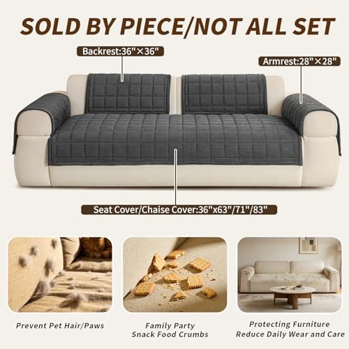 Couch Covers for Sectional Sofa, L Shaped Modular Couch Cover - Image 5