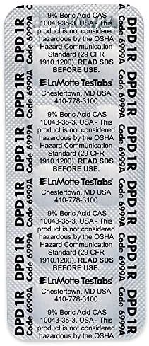 LaMotte 6999A Visual Grade TesTabs, Chlorine DPD #1 RAPID, 100 ct. - Image 2