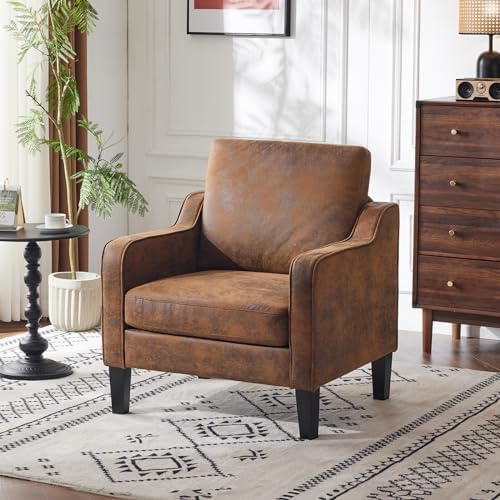 VINGLI Upholstered Gold Foil Accent Chair, Armchair - Image 2