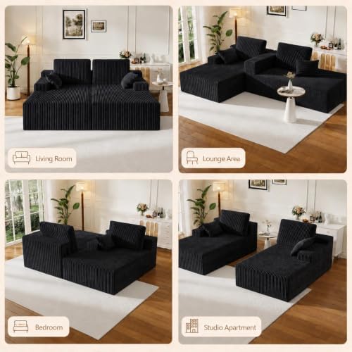WHGBJA 3 in 1 Sofa Bed Couch for Living Room/Bedroom, Convertible - Image 3