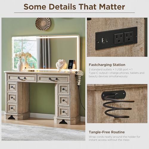 T4TREAM 48" Farmhouse Vanity Desk - Image 6