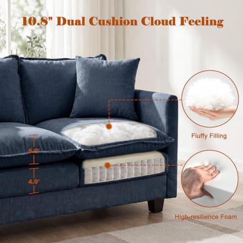 50'' L-Shape Loveseat Sofa - Image 5