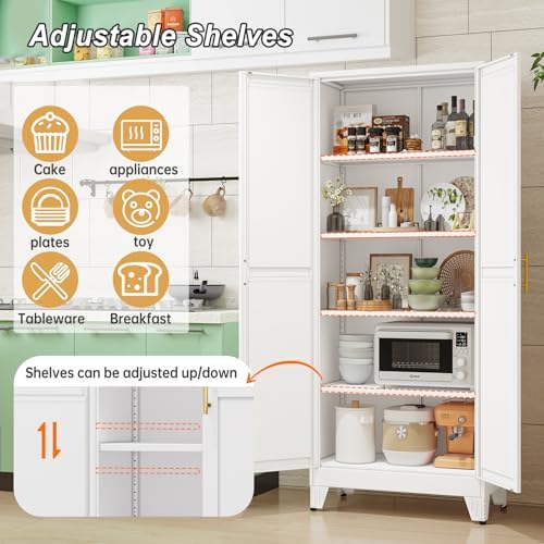 winiowa Metal Pantry Cabinet - Image 4