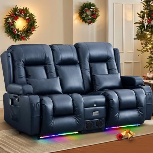 TUNYI Power Loveseat Recliner Sofa by Becomesyourhomepartner