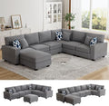 Legend Vansen Oversized Modular Sectional Sofa, U/L‑Shaped Reversible Couch by LLegendVansen